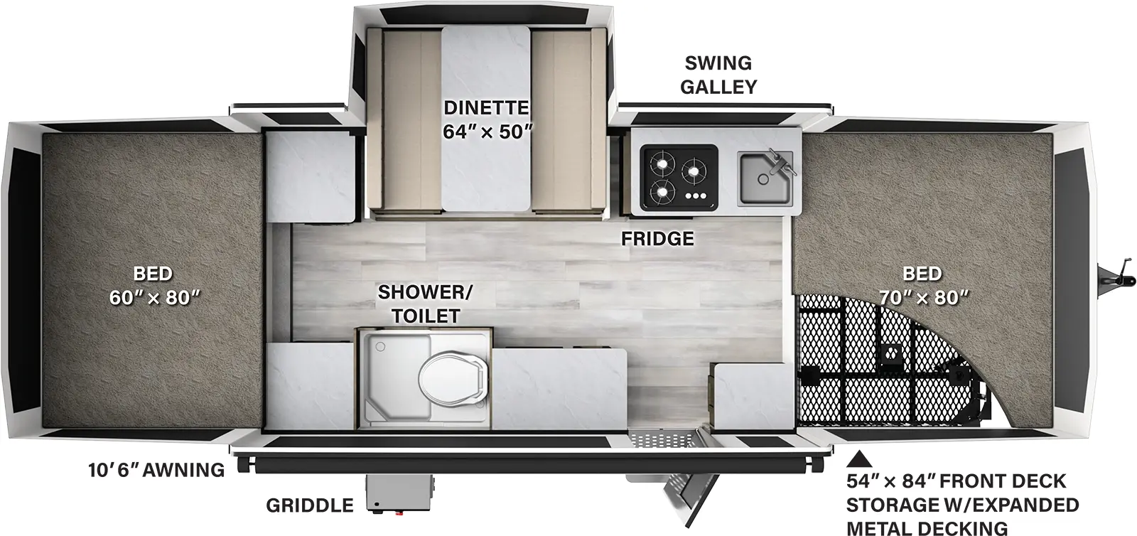 Flagstaff Sports Enthusiast Package 23SCSE - DSO Floorplan